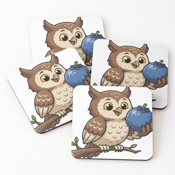 Item preview, Owl with Blueberry designed and sold by pumsquare.
