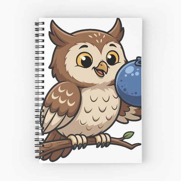 Item preview, Owl with Blueberry designed and sold by pumsquare.