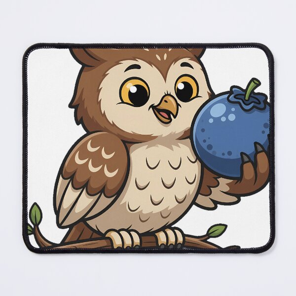 Item preview, Owl with Blueberry designed and sold by pumsquare.