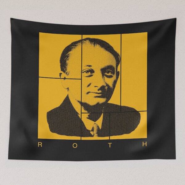 Artikelvorschau, Joseph Roth Halbtonporträt entworfen und verkauft von CMYKStudio.