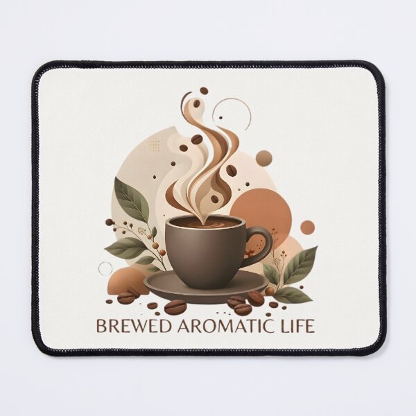 Item preview, Brewed Aromatic Life Cozy Boho Coffee Design designed and sold by MCV-Designs.