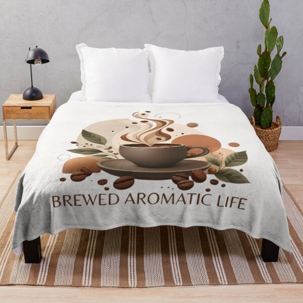 Item preview, Brewed Aromatic Life Cozy Boho Coffee Design designed and sold by MCV-Designs.