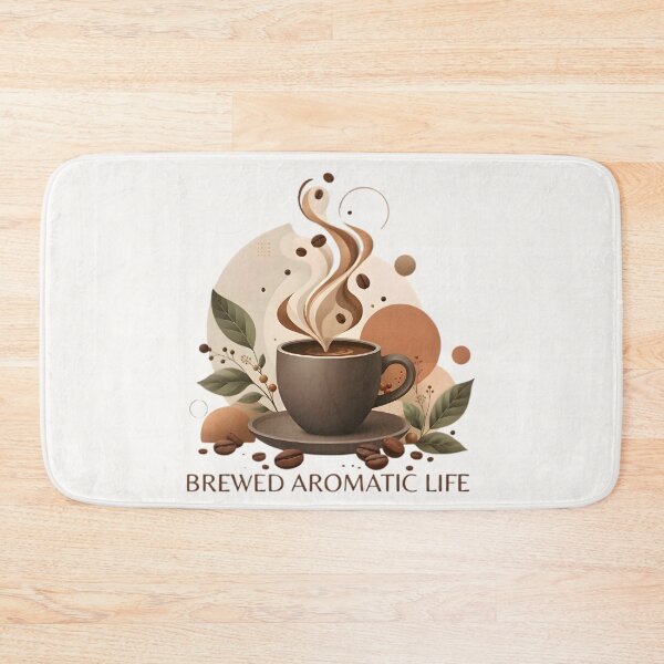 Item preview, Brewed Aromatic Life Cozy Boho Coffee Design designed and sold by MCV-Designs.