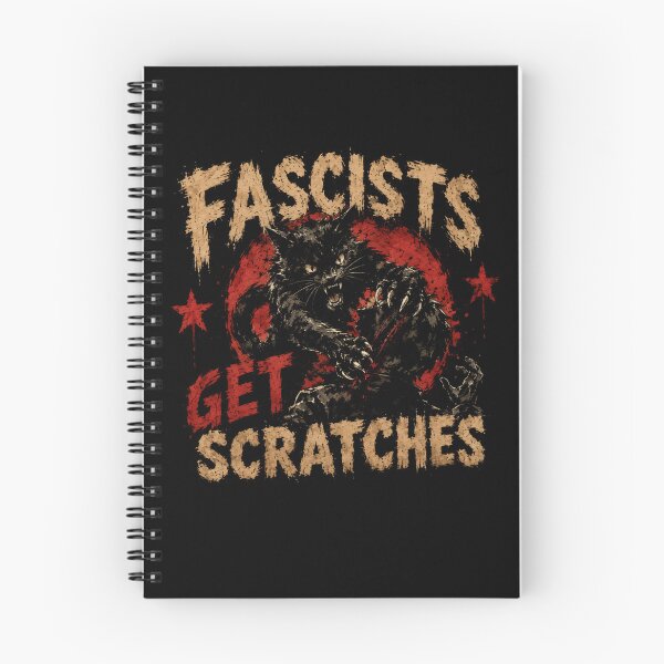 Item preview, Fascists Get Scratches Anti Fascist Activist Political Statement designed and sold by SkeletonsDanger.