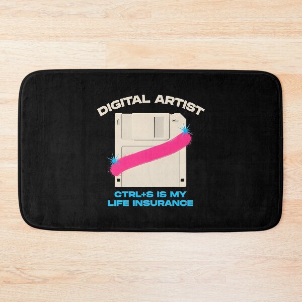 Item preview, Digital Artist Save Shortcut Pink Stroke Floppy Disk designed and sold by Enea Kelo.
