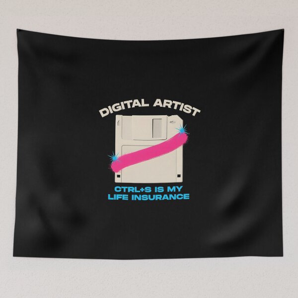 Item preview, Digital Artist Save Shortcut Pink Stroke Floppy Disk designed and sold by Enea Kelo.