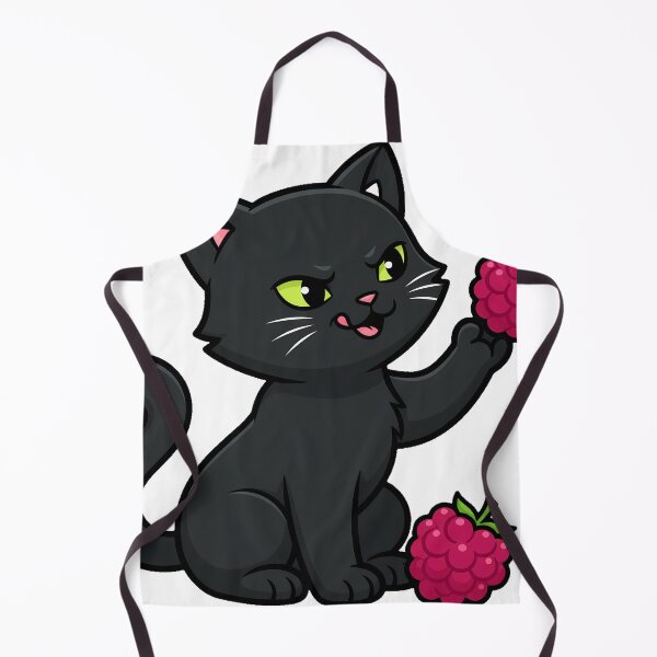 Item preview, Black Cat with Raspberries designed and sold by pumsquare.