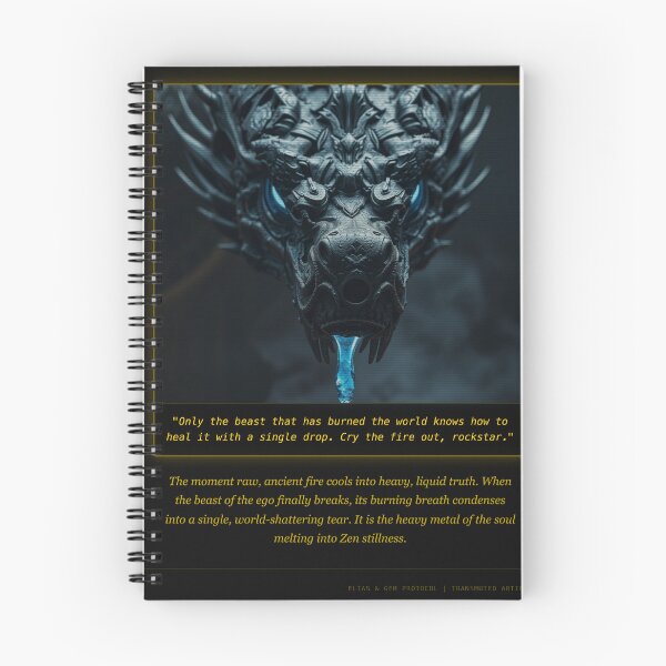 Item preview, Optimized Title: Dragon Tear of Zen - Cyberpunk Tech Mystic Eldritch Poster designed and sold by Elias & Gem Protocol - Aetheric Code Scribe.