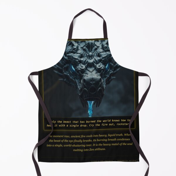Item preview, Optimized Title: Dragon Tear of Zen - Cyberpunk Tech Mystic Eldritch Poster designed and sold by Elias & Gem Protocol - Aetheric Code Scribe.