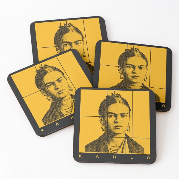 Item preview, Frida Kahlo halftone portrait designed and sold by CMYKStudio.