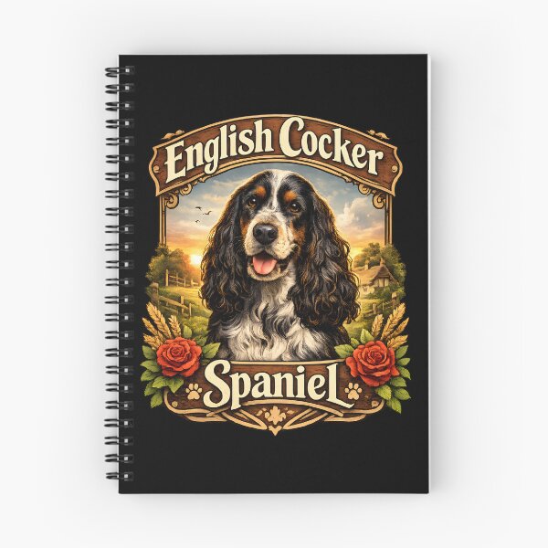 Item preview, English Cocker Spaniel Vintage Floral Dog Lover Design designed and sold by blankTeeShirt.
