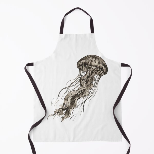 Item preview, Vintage Ink Wash Jellyfish designed and sold by AbderraimArt.