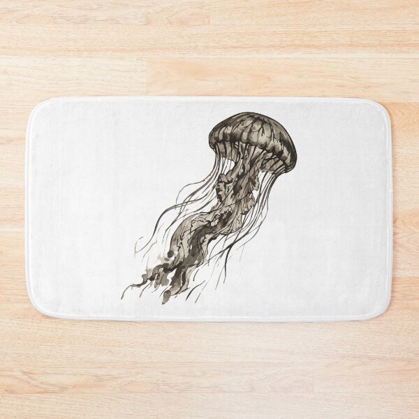 Item preview, Vintage Ink Wash Jellyfish  designed and sold by AbderraimArt.