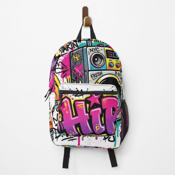 Item preview, Hip Hop Retro Boombox Graffiti Illustration designed and sold by Rahat3344.