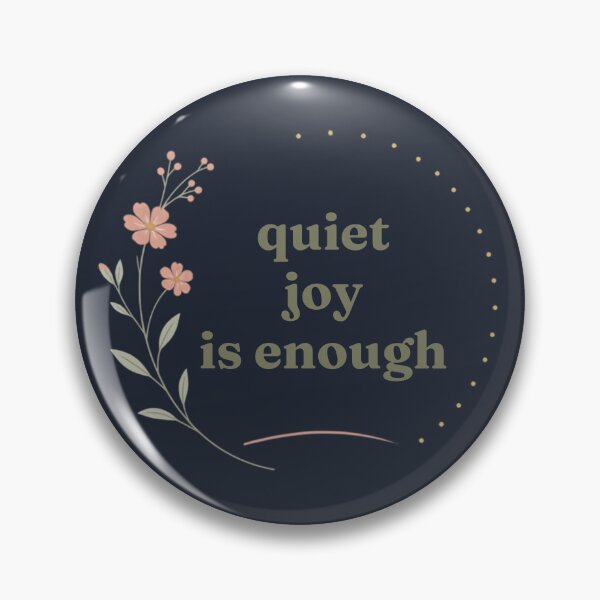 Item preview, Quiet Joy Is Enough – Cozy Minimalist Typography Art designed and sold by CosmicQuietLab.