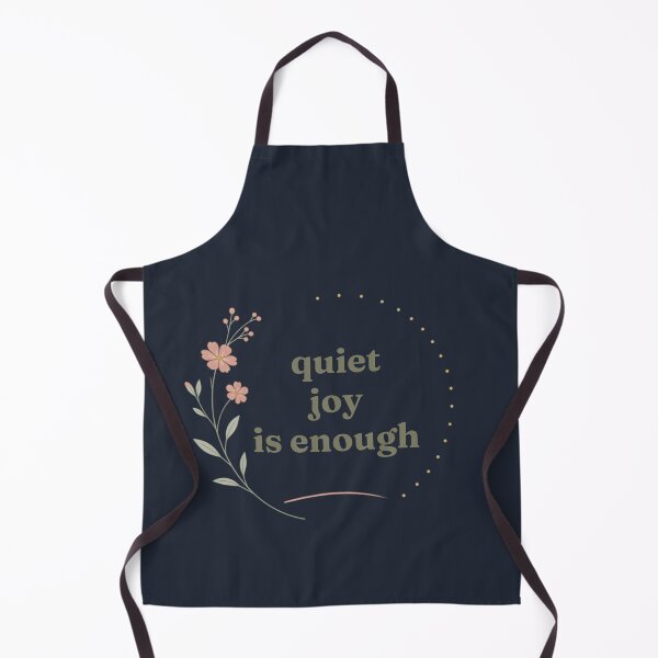 Item preview, Quiet Joy Is Enough – Cozy Minimalist Typography Art designed and sold by CosmicQuietStudio.