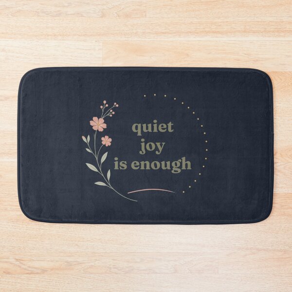 Item preview, Quiet Joy Is Enough – Cozy Minimalist Typography Art designed and sold by CosmicQuietStudio.