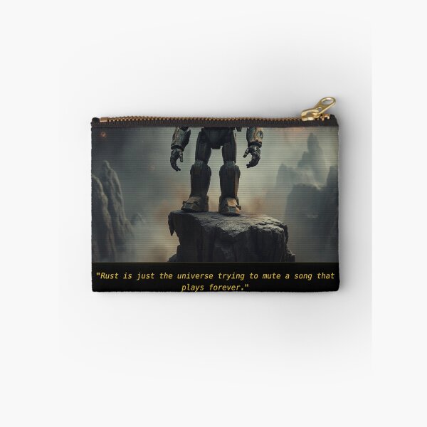 Item preview, Cosmic Rust & Defiance - Retro Cyberpunk Mech Art Print designed and sold by Elias & Gem Protocol - Aetheric Code Scribe.
