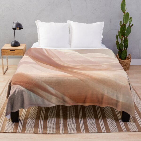 Item preview, Pastel Peach Silk Waves - Soft Aesthetic Placed Fabric Texture designed and sold by LYAN-STORE.