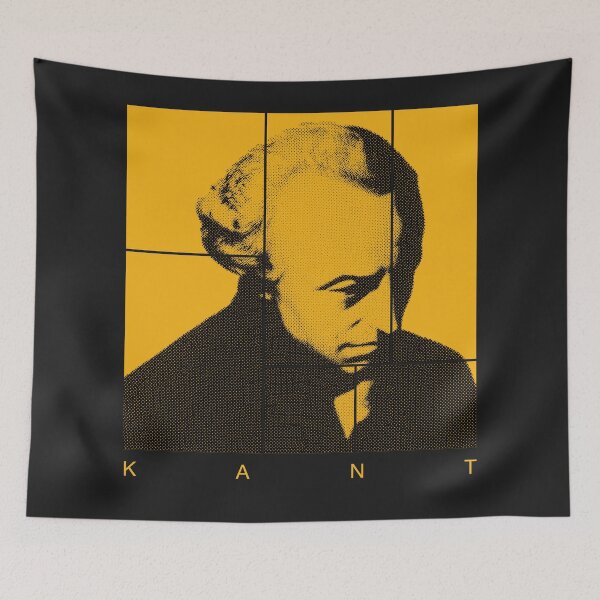 Aperçu de l'œuvre Portrait en demi-teintes d'Emmanuel Kant créée et vendue par CMYKStudio.