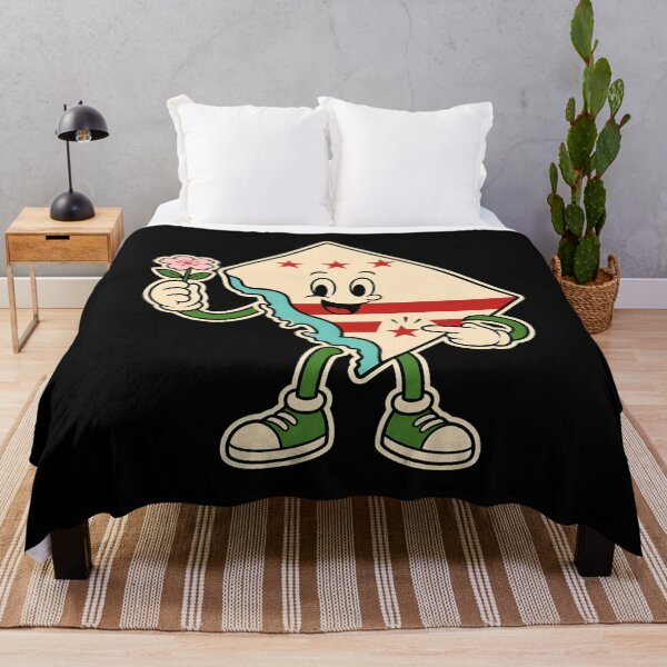 Item preview, Washington DC: Cheerful Map Mascot in Bloom designed and sold by Fenay Designs.