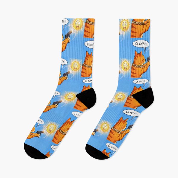 Item preview, That's Enough! Funny Orange Cat vs The Sun – Summer Heat Meme 2 designed and sold by WordPlayStudio.