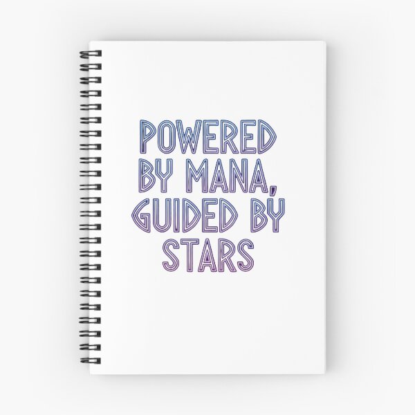 Item preview, Powered By Mana Guided By Stars - Retro Celestial Fantasy Neon designed and sold by Dzblack.