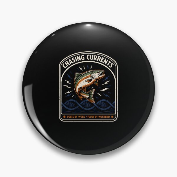 Item preview, Chasing Currents Volts By Week Flow By Weekend Electrician Fisherman designed and sold by Enea Kelo.
