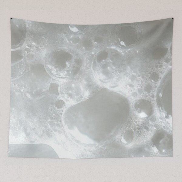 Item preview, Aesthetic Soap Bubbles & White Foam - Clean Minimalist Texture designed and sold by LYAN-STORE.