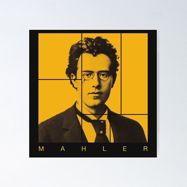 Item preview, Gustav Mahler halftone portrait designed and sold by CMYKStudio.