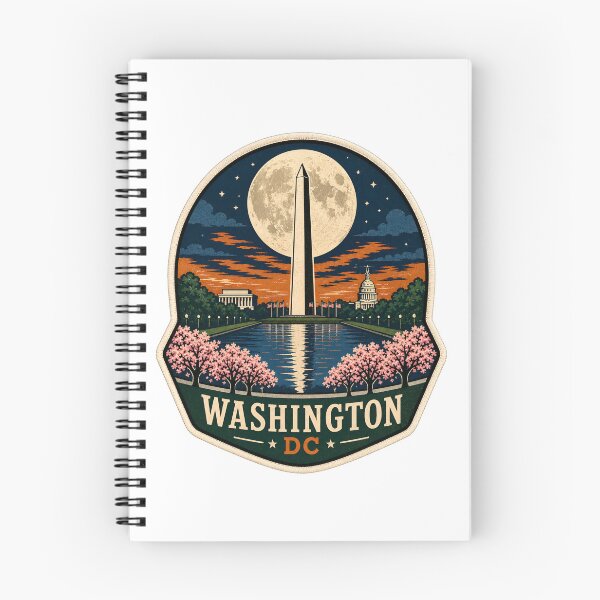 Item preview, Washington DC: Moonlit National Mall Patch designed and sold by Fenay Designs.