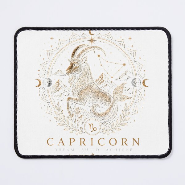 Item preview, Capricorn Zodiac | Dream. Build. Achieve. | Celestial Boho Astrology Design designed and sold by CalmMandala.