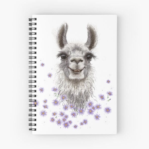Item preview, Smiling Llama T-Shirt Cute Llama in Flowers Graphic Tee Fun Animal Lover Shirt, Quirky Gift for Women & Men designed and sold by ArtbySvetik.