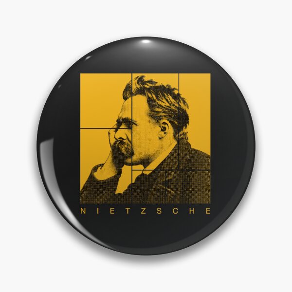 Item preview, Friedrich Nietzsche halftone portrait designed and sold by CMYKStudio.