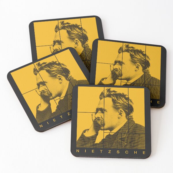 Item preview, Friedrich Nietzsche halftone portrait designed and sold by CMYKStudio.