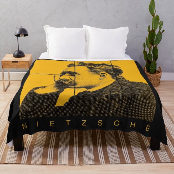 Item preview, Friedrich Nietzsche halftone portrait designed and sold by CMYKStudio.