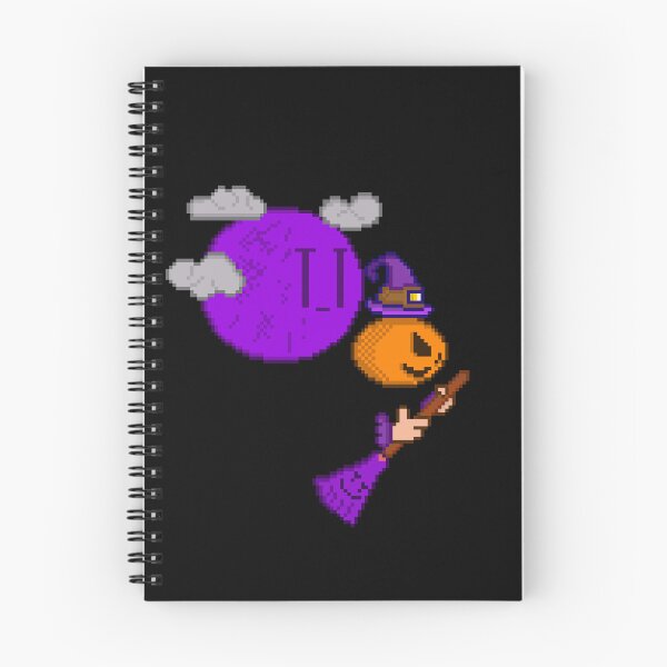 Item preview, Flying Witch Pumpkin and Purple Moon Retro designed and sold by RetroRlx.