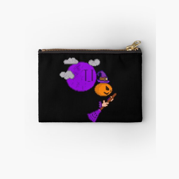 Item preview, Flying Witch Pumpkin and Purple Moon Retro designed and sold by RetroRlx.