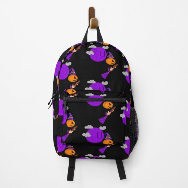 Item preview, Flying Witch Pumpkin and Purple Moon Retro designed and sold by RetroRlx.