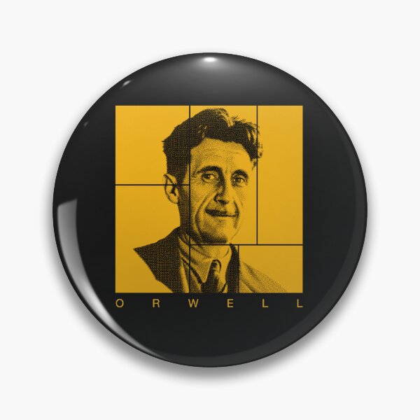 Item preview, George Orwell halftone portrait designed and sold by CMYKStudio.