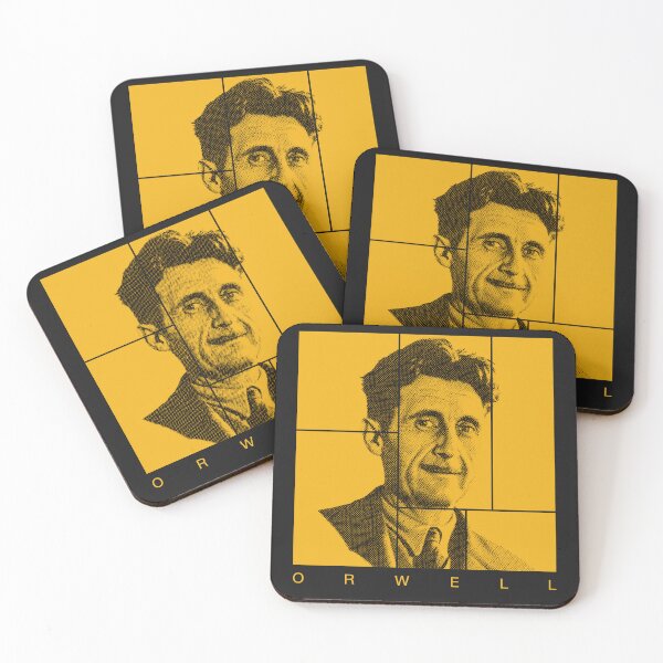 Item preview, George Orwell halftone portrait designed and sold by CMYKStudio.
