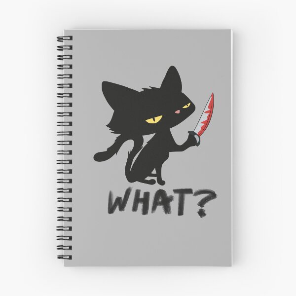 Item preview,     Judgy Black Cat With Knife | Spooky Cute Illustration designed and sold by MaggesticDesigns.