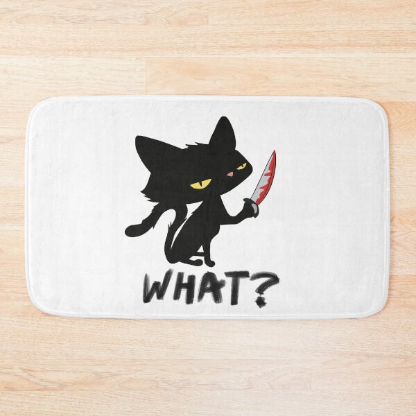 Item preview,     Judgy Black Cat With Knife | Spooky Cute Illustration designed and sold by MaggesticDesigns.