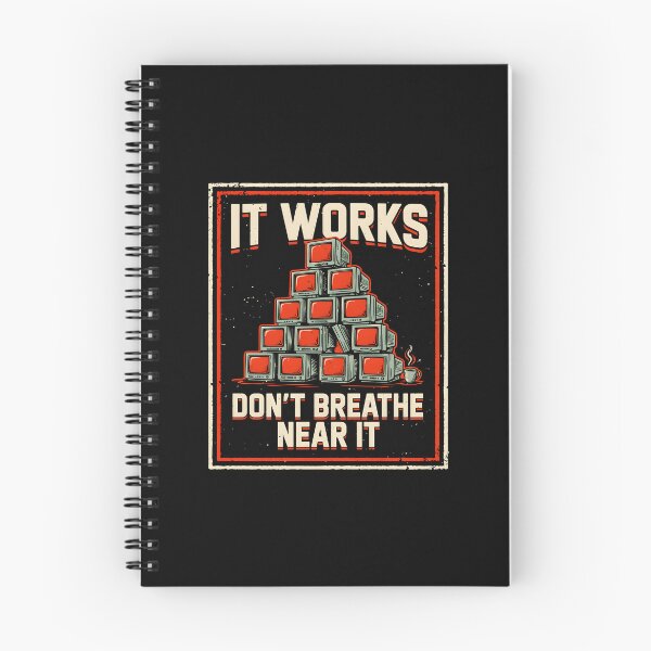 Item preview, It Works Dont Breathe Near It Software Developer Retro Monitor Stack designed and sold by Enea Kelo.