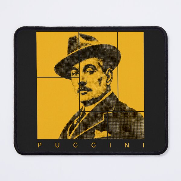 Item preview, Giacomo Puccini halftone portrait designed and sold by CMYKStudio.