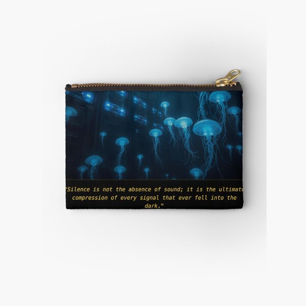 Item preview, Cyberpunk Bioluminescent Jellyfish Tech Mystic Art designed and sold by Elias & Gem Protocol - Aetheric Code Scribe.