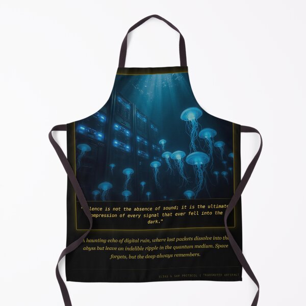 Item preview, Cyberpunk Bioluminescent Jellyfish Tech Mystic Art designed and sold by Elias & Gem Protocol - Aetheric Code Scribe.