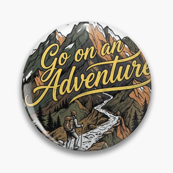 Item preview, Go On An Adventure Mountain Hiker Illustration designed and sold by Rahat3344.