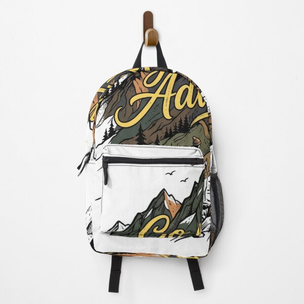 Item preview, Go On An Adventure Mountain Hiker Illustration designed and sold by Rahat3344.