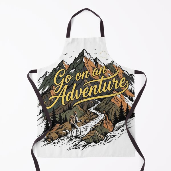 Item preview, Go On An Adventure Mountain Hiker Illustration designed and sold by Rahat3344.